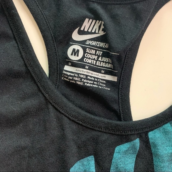 Nike Swoosh Sportswear Athletic Racerback Tank Top medium women’s - Picture 2 of 3